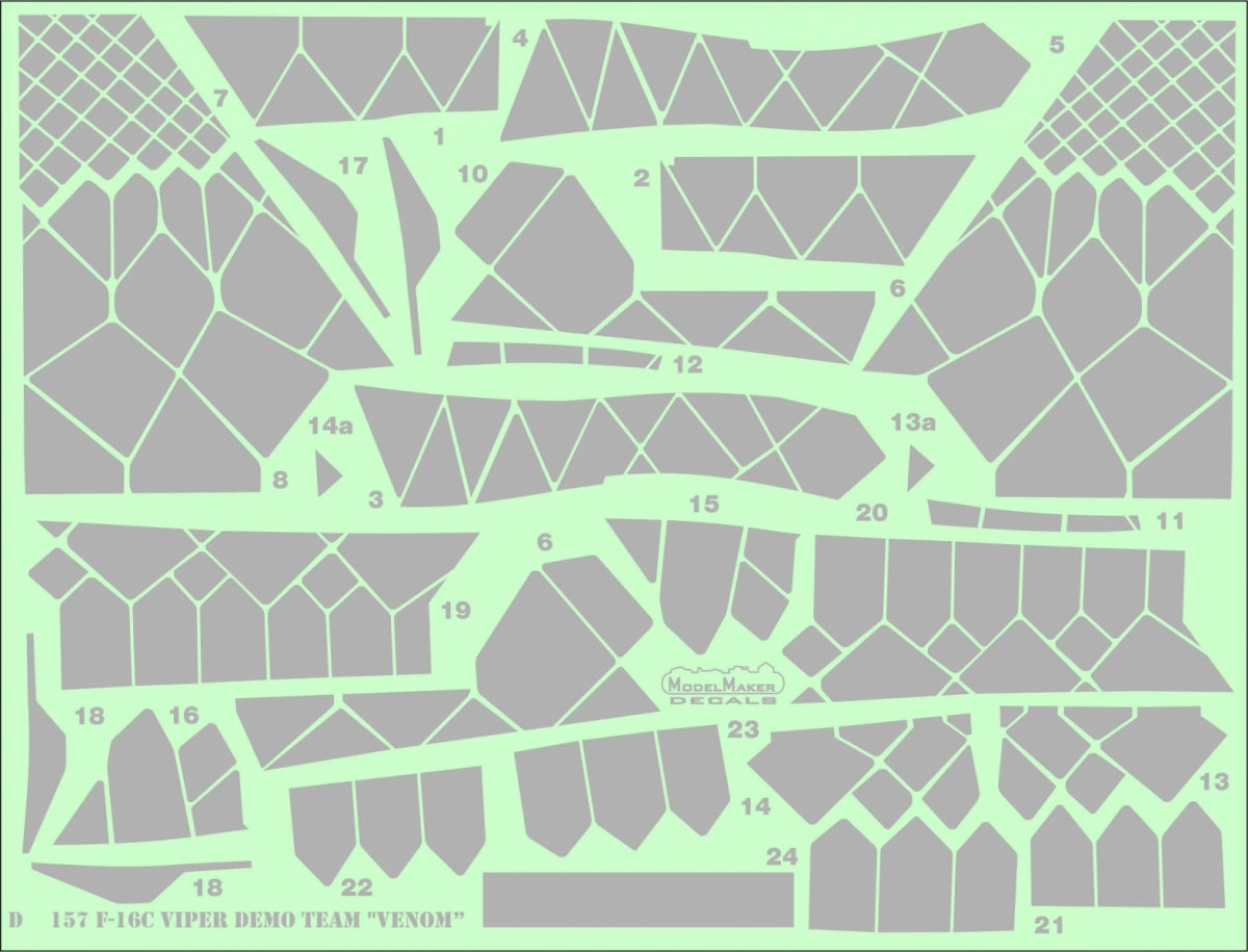 ModelMaker Decals D48157 F-16C Viper Demo Team &amp;quot;Venom&amp;quot; 1/48 – image 5