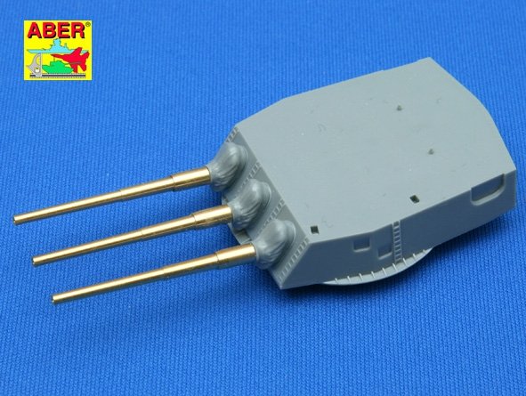 Aber 350L-04 Set of 9pcs 406mm barrels for US ship: Iowa, New Jersay, Missouri, Wisconsin 1/350 – immagine 3