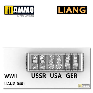 Liang 0401 3D-print Model Shoeprint Tools WWII 1/35 – zdjęcie 2