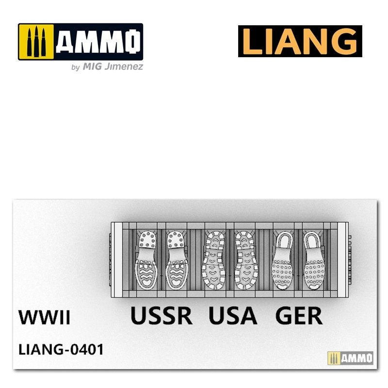 Liang 0401 3D-print Model Shoeprint Tools WWII 1/35 – zdjęcie 2