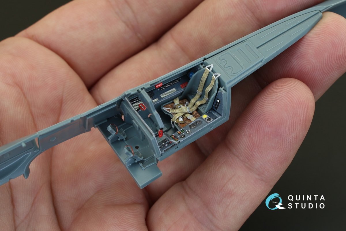 Quinta Studio QD48079 FW 190A-3 3D-Printed &amp;amp; coloured Interior on decal paper (for Eduard kit) 1/48 – imagen 6