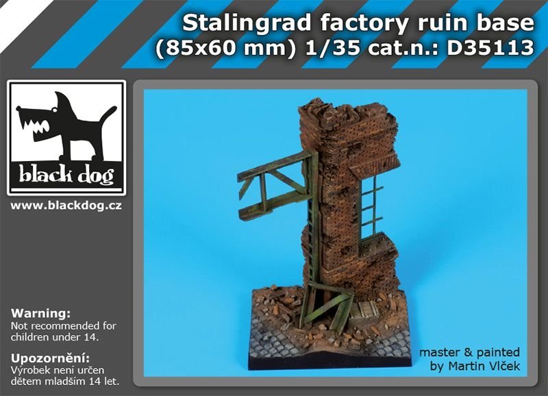 Black Dog D35113 Socle de ruines d'usine de Stalingrad 1/35