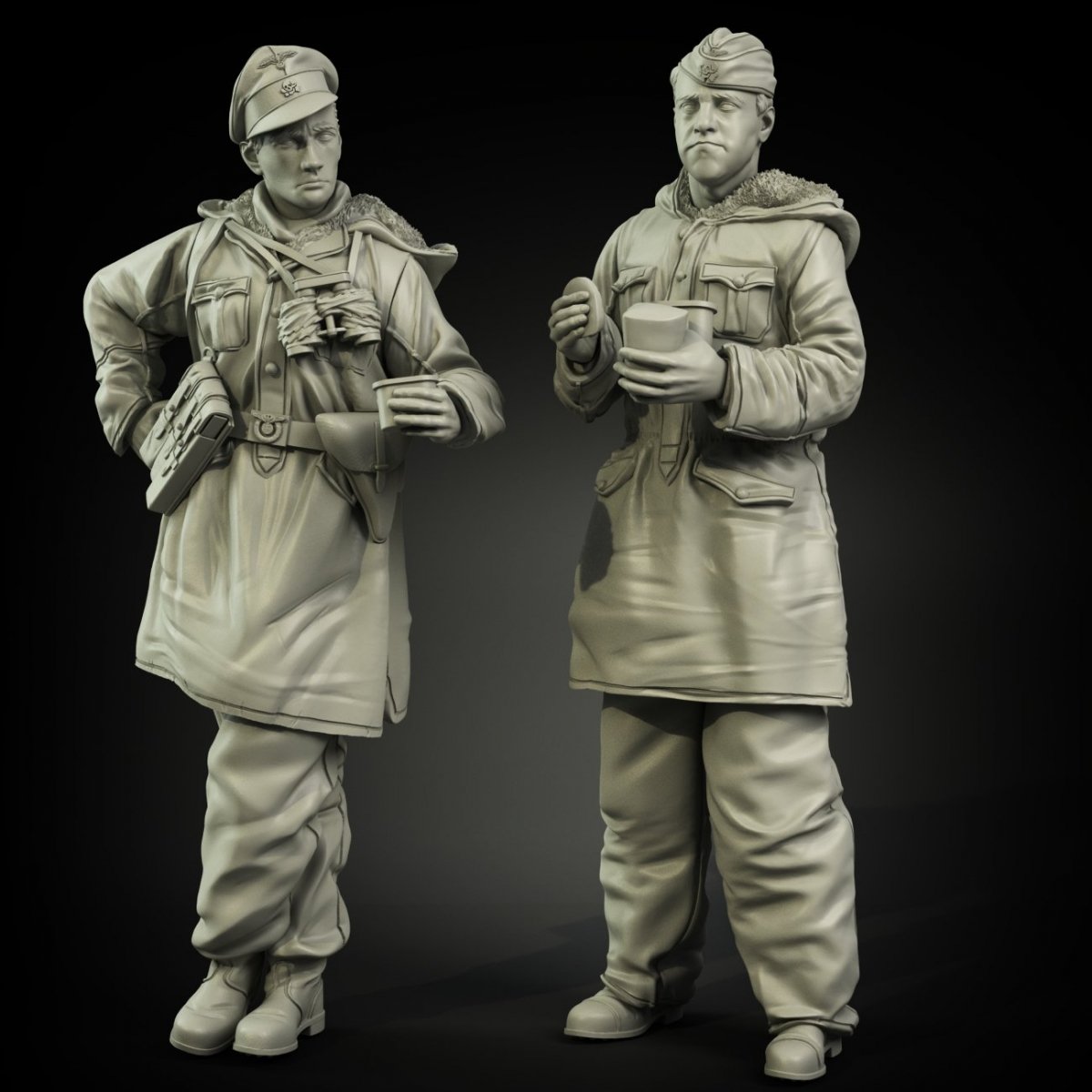 Panzer Art FI35-068 Waffen-SS Anorakanzug au repos set 1/35