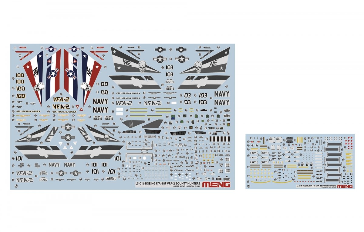 Meng LS-016 BOEING F/A-18F SUPER HORNET BOUNTY HUNTERS 1/48 – immagine 15