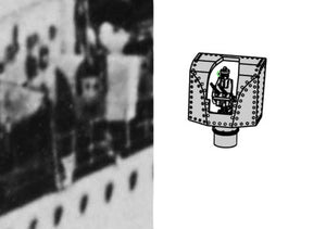 Master SM-350-118 Armament of the French light cruiser Marseillaise - 152mm (9 pcs.), 90mm (8 pcs.), 13.2mm (8 pcs.) barrels with resin mounts (for Trumpeter model) 1/350 – image 21