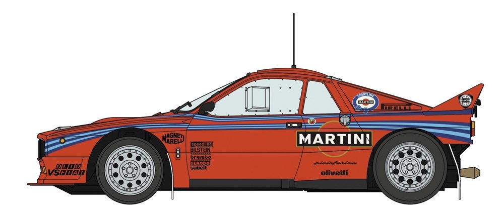 Hasegawa 20631 Lancia 037 Rally “1985 Portugal Rally Test Car” 1/24 – zdjęcie 2