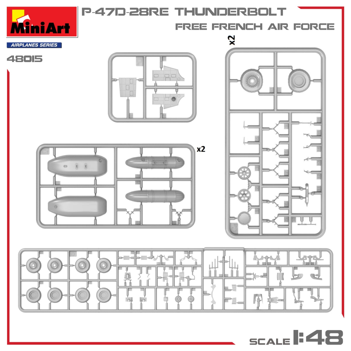 MiniArt 48015 P-47D-28RE THUNDERBOLT. FREE FRENCH AIR FORCE 1/48 – Bild 7