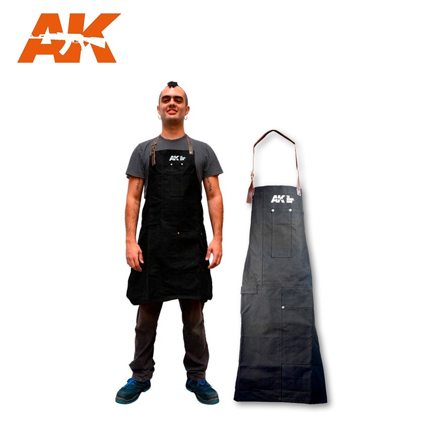 AK Interactive AK9200 OFFICIAL APRON BLACK / Fartuch modelarski – zdjęcie 2