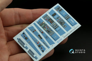Quinta Studio QDS-32095 Su-30SM 3D-Printed &amp;amp; coloured Interior on decal paper (conversion for Trumpeter Su-30MKK) (Small version) 1/32 – immagine 13