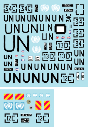 Star Decals 35-C1066 FV432 Trojan. UNPROFOR Bosnia in 1992-95 1/35 – Bild 3