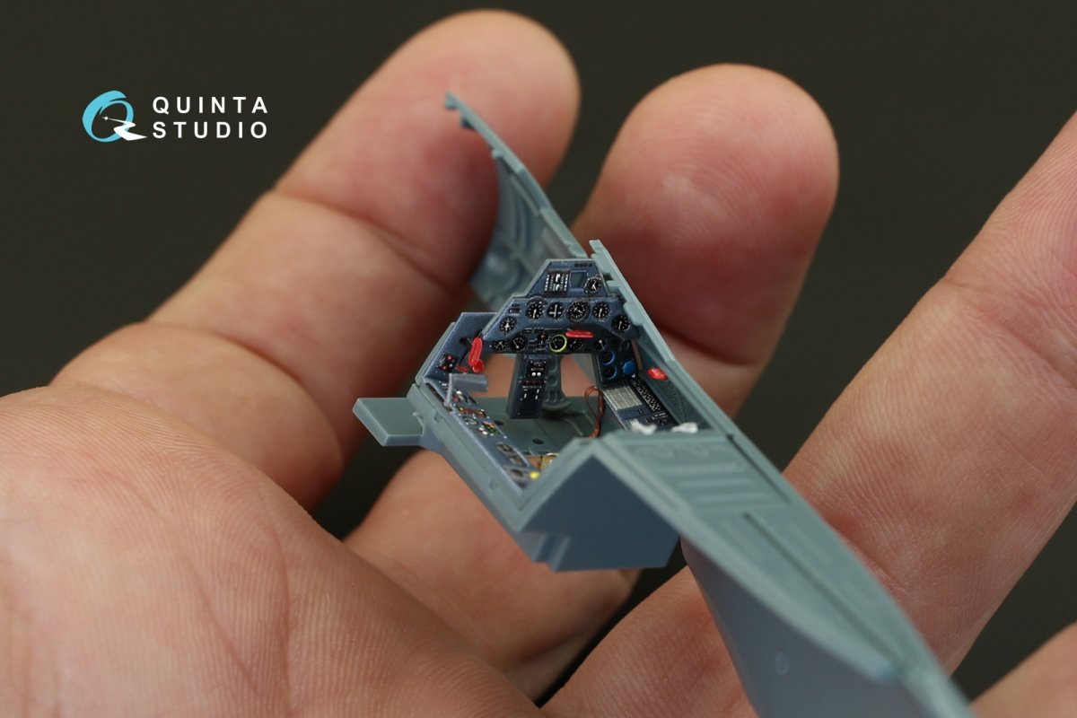 Quinta Studio QD48079 FW 190A-3 3D-Printed &amp;amp; coloured Interior on decal paper (for Eduard kit) 1/48 – imagen 7
