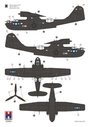 Hobby 2000 72066 Consolidated PBY-5A Catalina PTO (Academy + CARTOGRAF + MASQUES) 1/72 – image 5