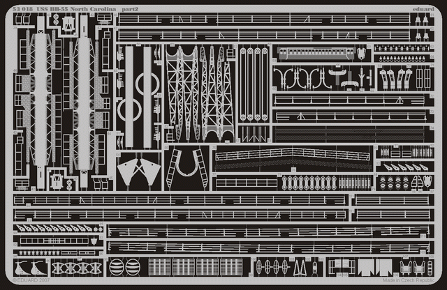 Eduard 53018 USS BB-55 North Carolina 1/350 Trumpeter – image 3