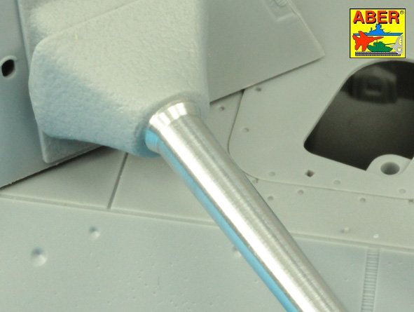 Aber 35L-167 German 7,5cmKwK42L/70 gun barrel without muzzle brake for Panther Ausf. A/D/G or Panther II 1/35 – immagine 4