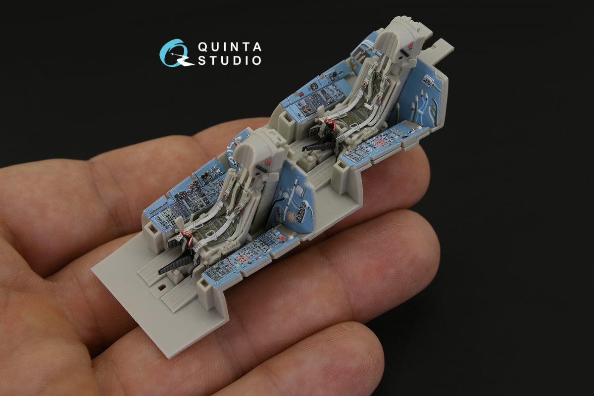 Quinta Studio QD48181 Su-27UB 3D-Printed coloured Interior on decal paper (for KittyHawk kit) 1/48 – imagen 7