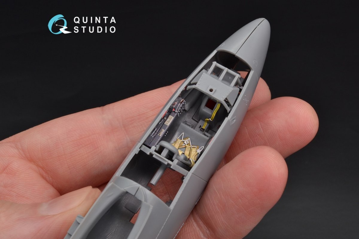 Quinta Studio QD48106 He-162 3D-Printed &amp;amp; coloured Interior on decal paper (for Tamiya kit) 1/48 – immagine 5