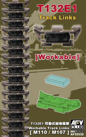 AFV Club 35332 M110/107 T132E1 Maillons de chenille fonctionnels 1/35
