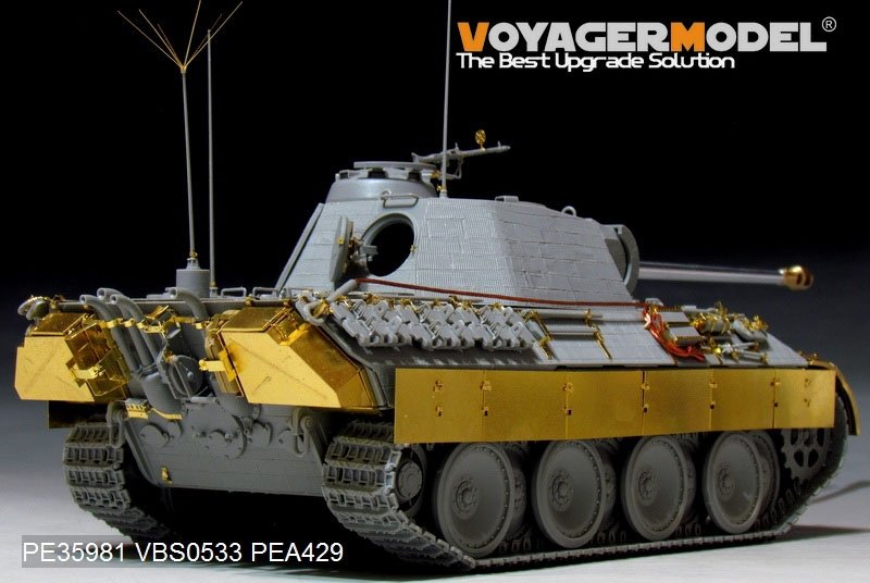 Maquette Voyager PE35981 Char Panther A allemand de la Seconde Guerre mondiale (modèle de base) pour TAKOM au 1/35 – image 5
