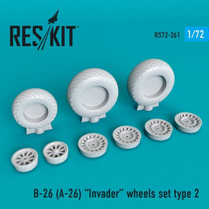 RESKIT RS72-0261 B-26 (A-26) Invader wheels set type 2 1/72
