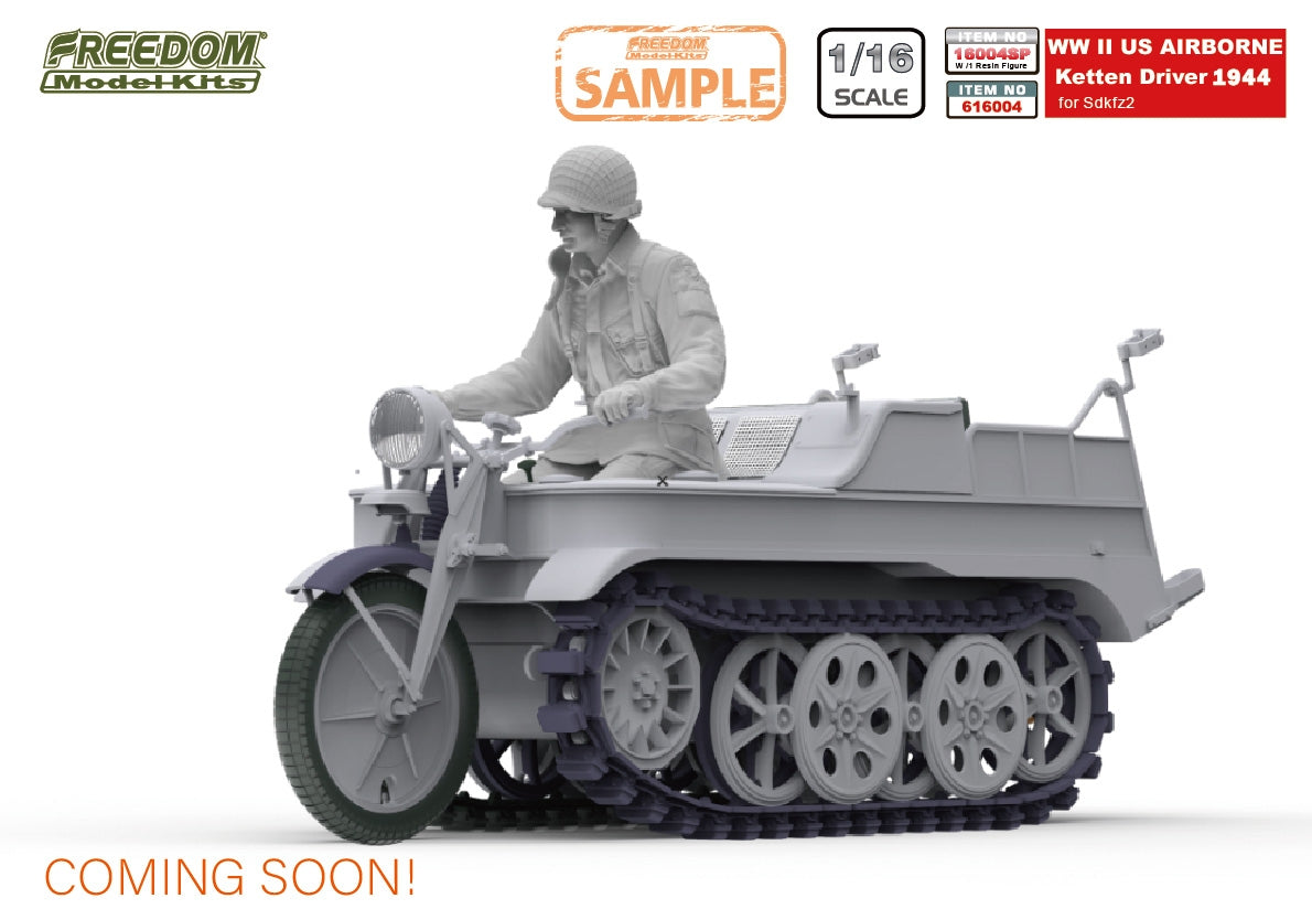 Freedom 16004SP SDKFZ-2 Capfured by US Army / AIR BORNE 1944 WW2 1/16 – zdjęcie 2