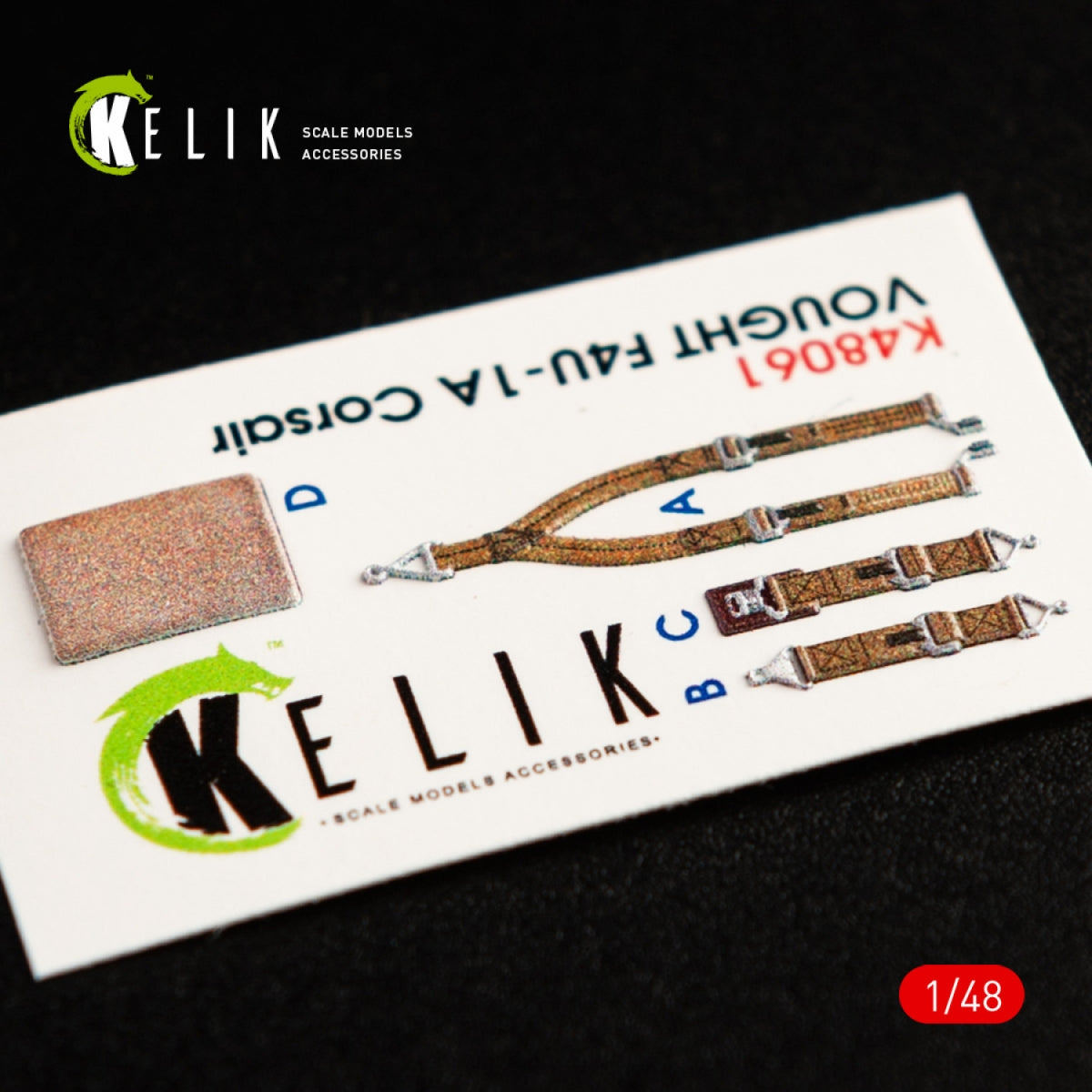 Décalcomanies 3D intérieures KELIK K48061 F4U-1A CORSAIR pour maquette Tamiya au 1/48 – image 6