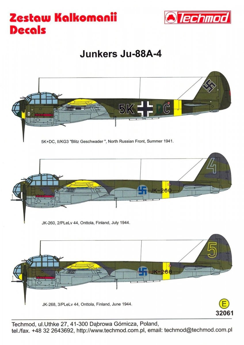 Techmod 32061 Junkers Ju-88A-4 1/32 – immagine 2