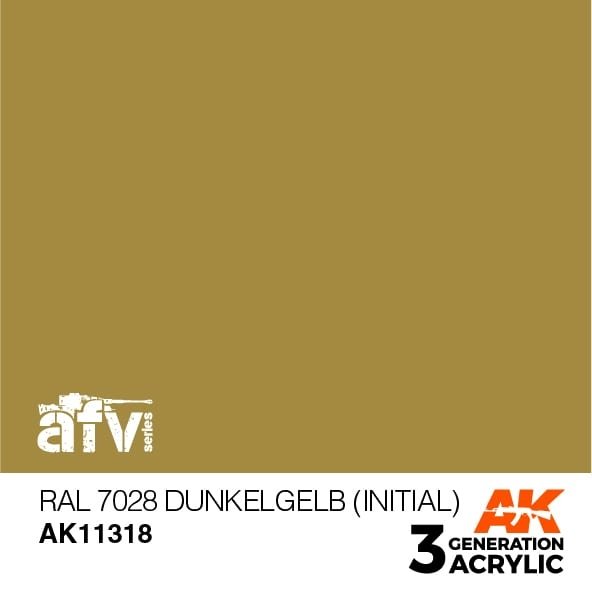 AK Interactive AK11318 RAL 7028 Dunkelgelb (initiale) 17 ml