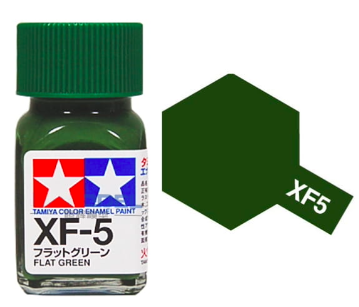Peinture émail Tamiya XF5 vert mat (80305) 