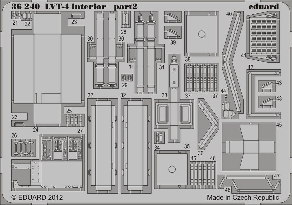 Eduard 36240 LVT-4 interior 1/35 AFV Club – immagine 2