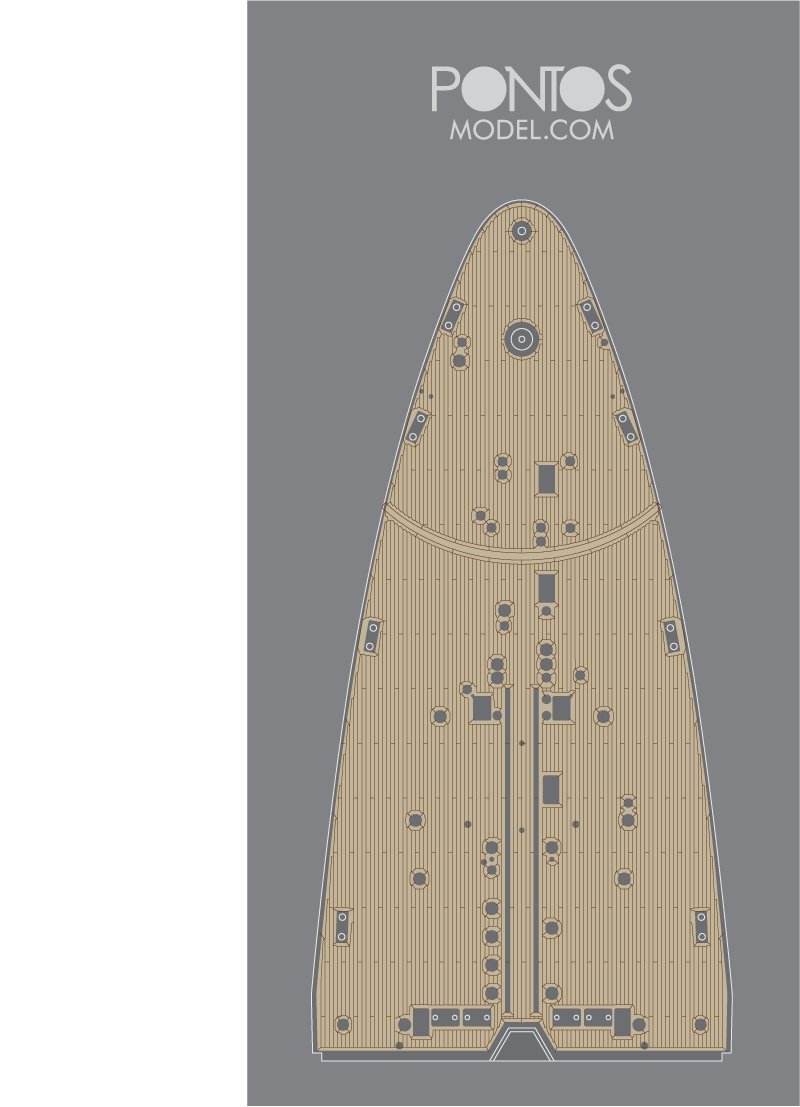 Pontos 35023WD1 RN Roma Wooden Deck set 1/350 – imagen 4