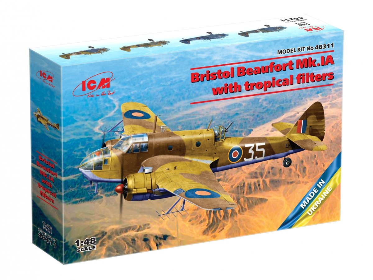 ICM 48311 Bristol Beaufort Mk.IA avec filtres tropicaux 1/48 – image 2