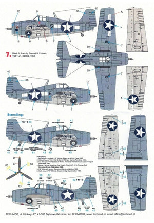 Techmod 48131 Grumman F4F-4 Wildcat 1/48 – image 5
