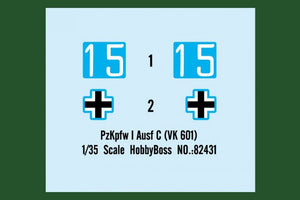 Hobby Boss 82431 PzKpfw I Ausf C (VK 601) 1/35 – immagine 3