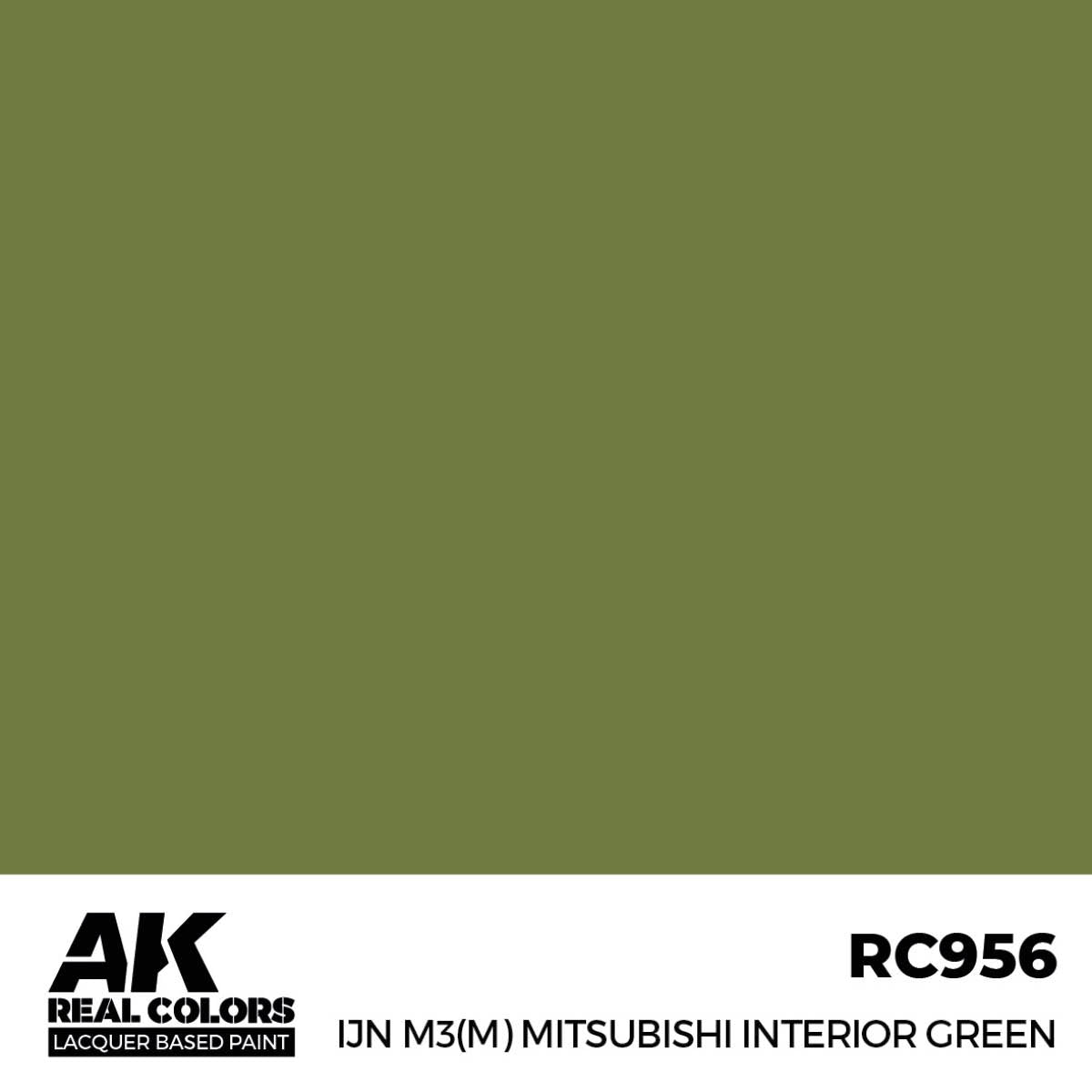 AK Interactive RC956 IJN M3(M) Mitsubishi Intérieur Vert 17 ml 