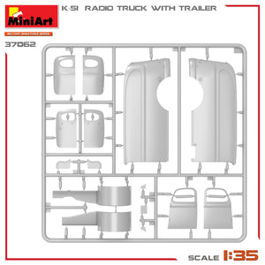Miniart 37062 K-51 RADIO TRUCK WITH TRAILER 1/35 – immagine 14