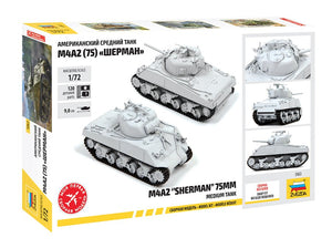 Zvezda 5063 M4A2 &amp;quot;Sherman&amp;quot; 75mm Medium Tank 1/72 – Bild 2
