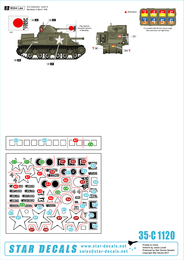 Star Decals 35-C1120 Lee in Burma 1/35 – Bild 2