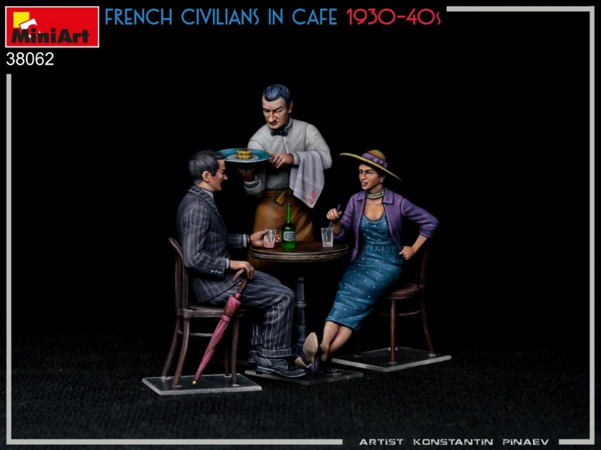 MiniArt 38062 FRENCH CIVILIANS IN CAFE 1930-40S 1/35 – Bild 4