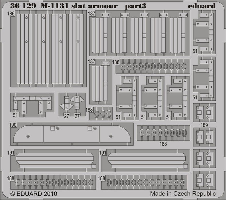 Eduard 36129 M-1131 slat armour 1/35 Trumpeter – zdjęcie 3