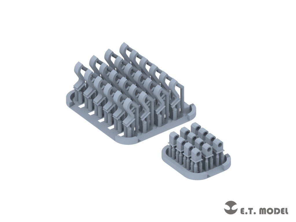 E.T. Model P35-317 Tiger II Spare Track Brackets For Late Version Track ( 3D Print ) 1/35 – immagine 2