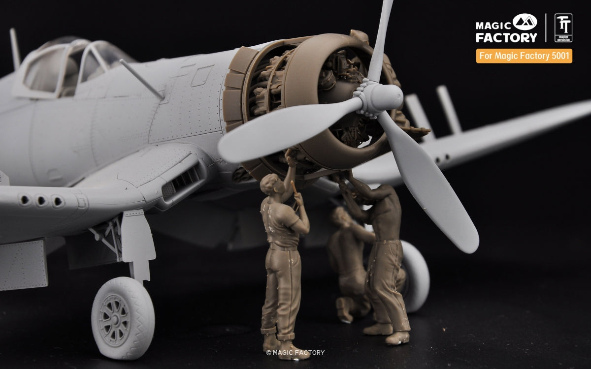 Magic Factory 7507 US WWII Ground Service Crew Set 1/48 – immagine 5