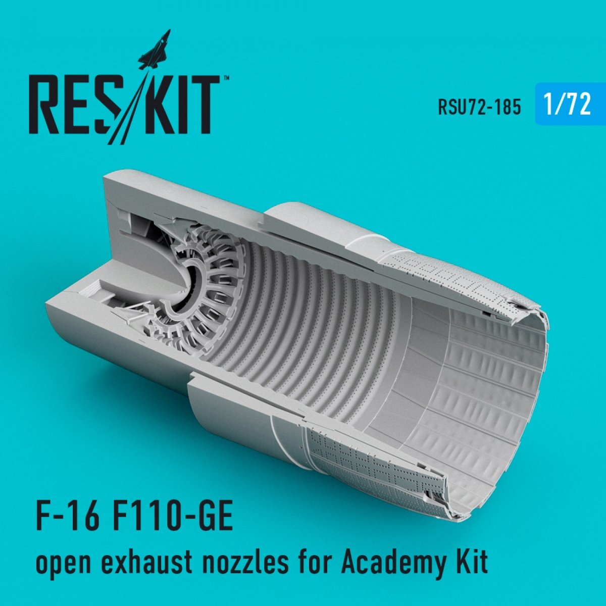 RESKIT RSU72-0185 F-16 F110-GE OPEN EXHAUST NOZZLES FOR ACADEMY KIT 1/72 – Bild 2