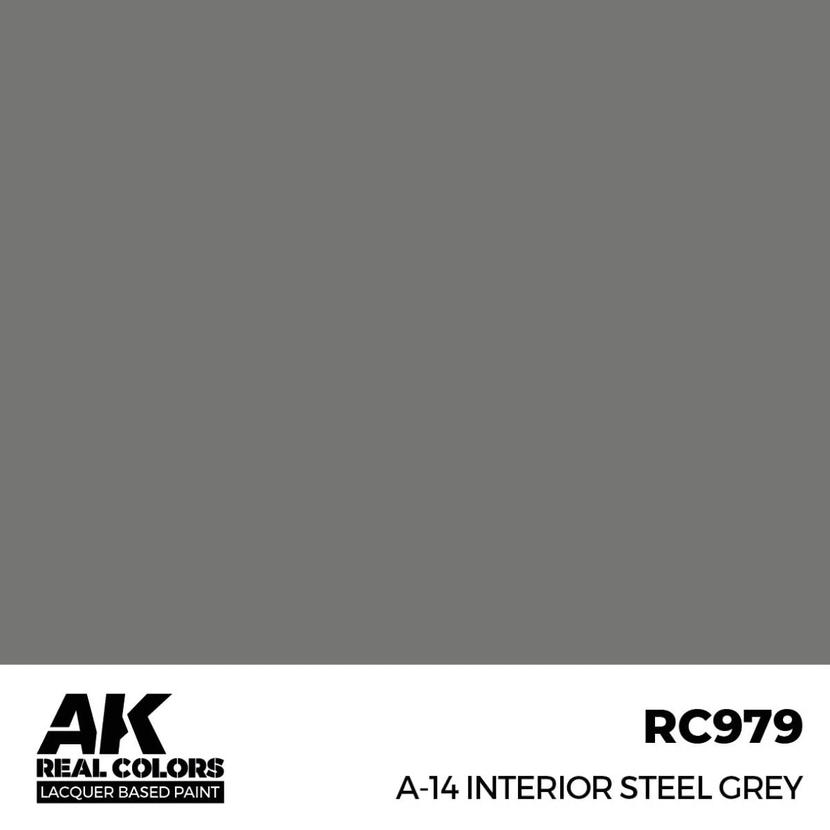 AK Interactive RC979 A-14 Interior Steel Gray 17 ml