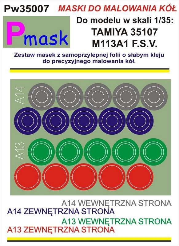 P-Mask PW35007 M113A1 FSV TAMIYA 35107 (1/35)