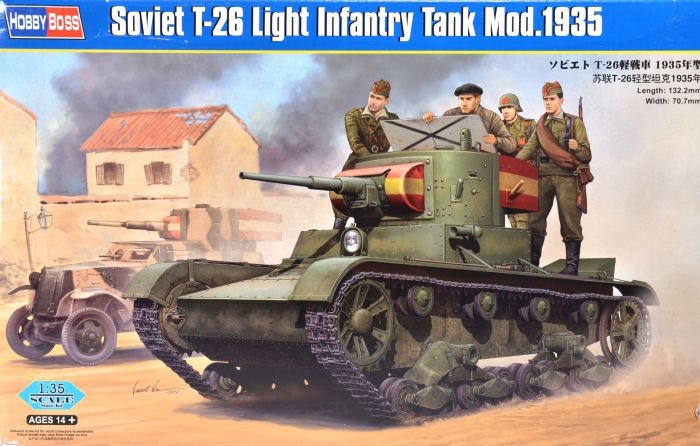 Hobby Boss 82496 Char d'infanterie léger soviétique T-26 Mod.1935 (1/35)