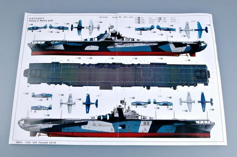 Trumpeter 05610 USS HANCOCK CV-19 1/350 – immagine 3