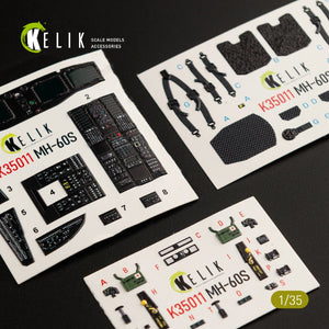 KELIK K35011 MH-60S KNIGHT HAWK INTERIOR 3D DECALS FOR KITTY HAWK KIT 1/35 – imagen 2