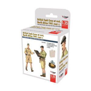 Mirage Hobby 350013 British Tank Crew at Rest, North Africa 1941 (Part I) 1/35 – image 2