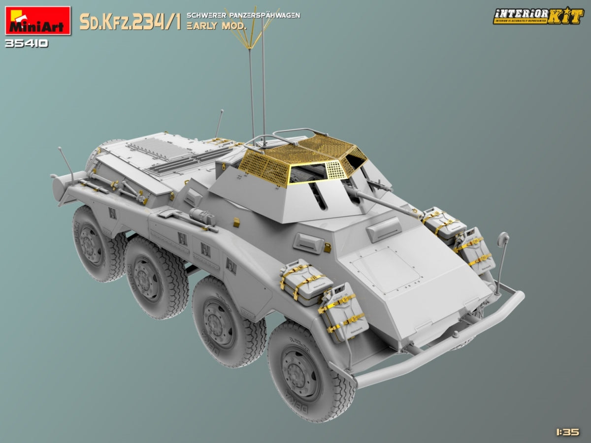 MiniArt 35410 Sd.Kfz.234/1 Schwerer Panzerspahwagen. EARLY MOD. INTERIOR KIT 1/35 – imagen 5