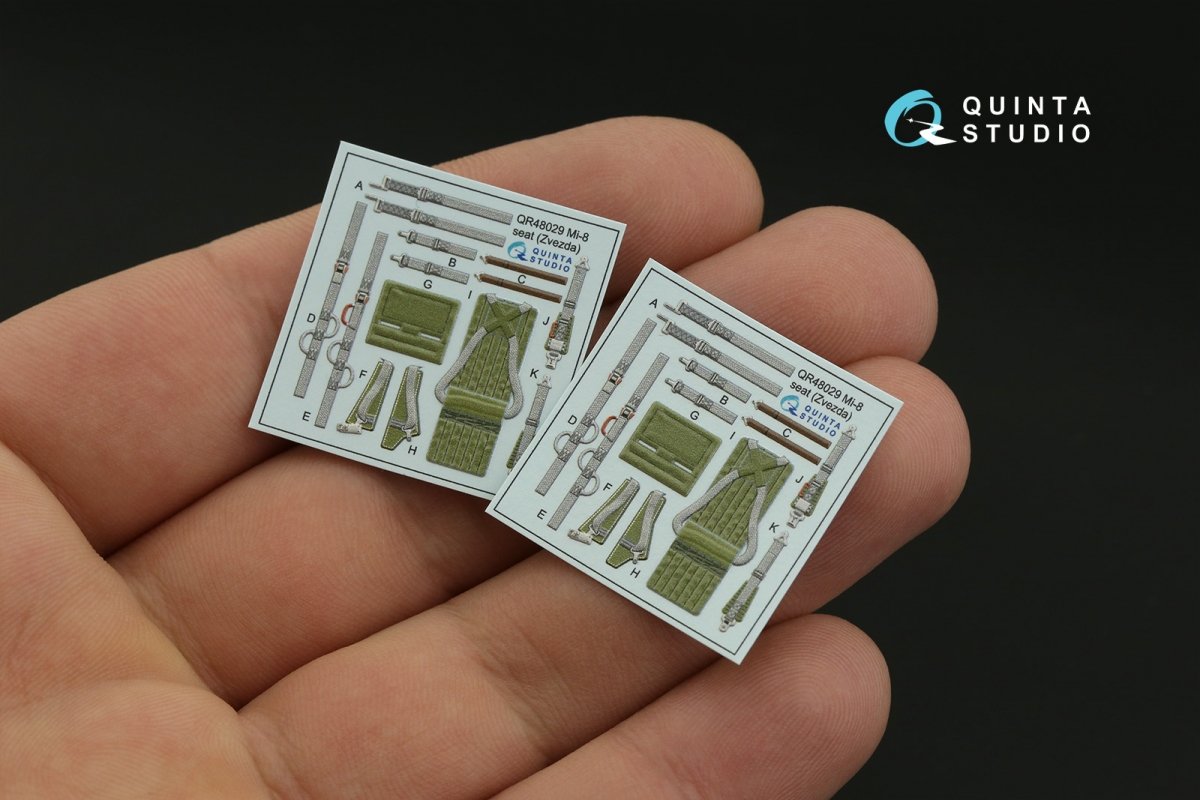 Quinta Studio QD48339 Mi-8MT 3D-Printed &amp;amp; coloured Interior on decal paper (Zvezda) 1/48 – immagine 3